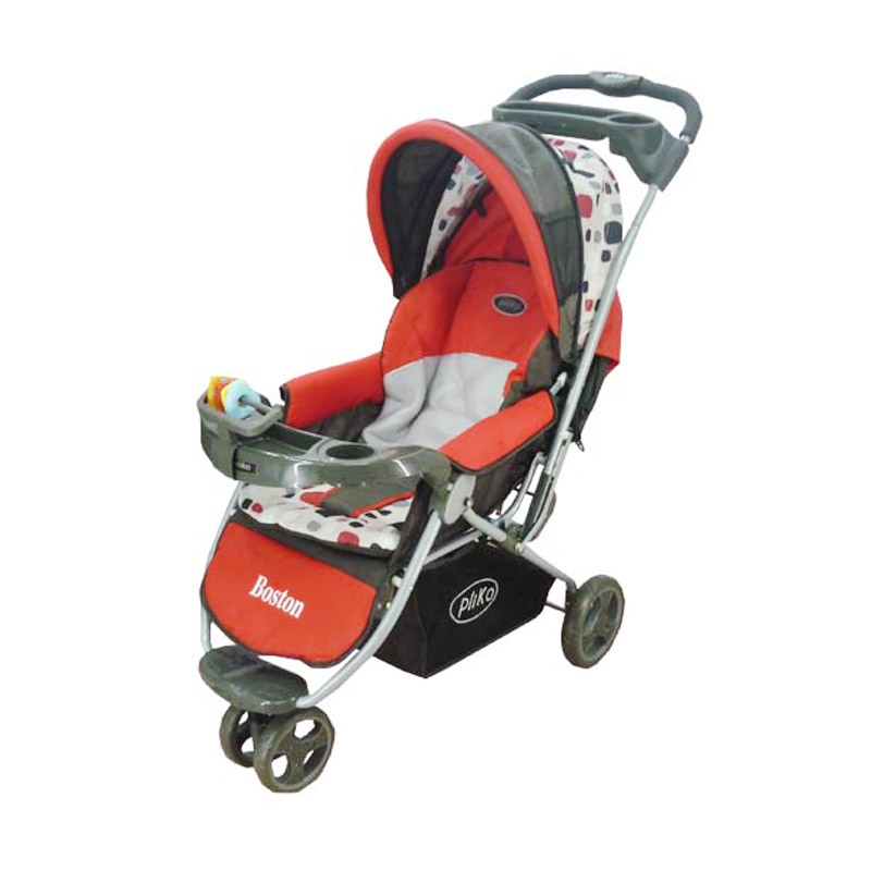 jual pliko stroller 338 boston kereta dorong bayi orange jual pliko stroller 338 boston kereta dorong bayi orange