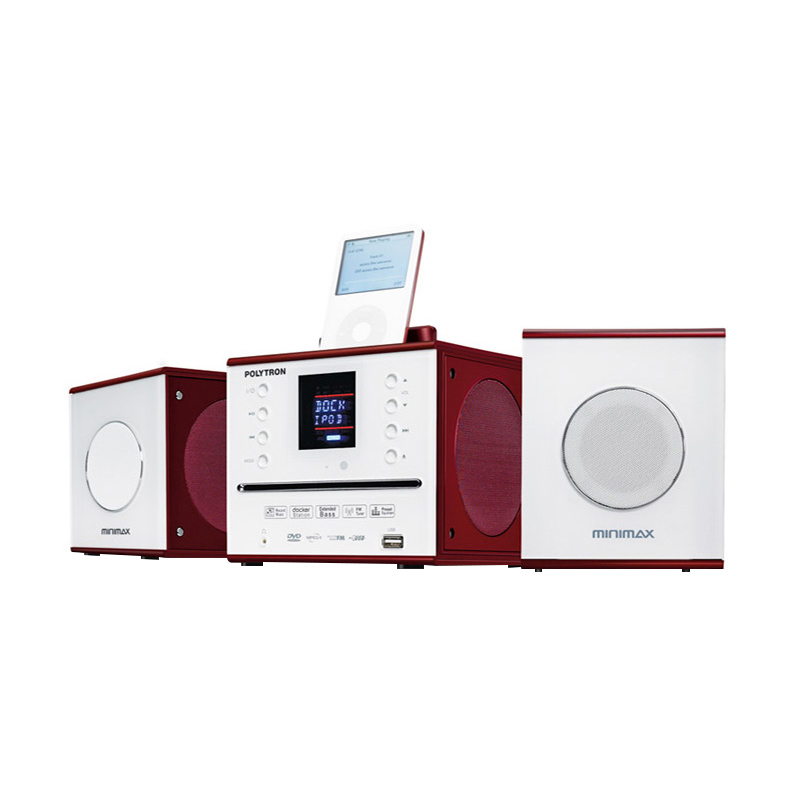 Polytron PNH 2100 R Minimax Micro Maroon Red Hifi