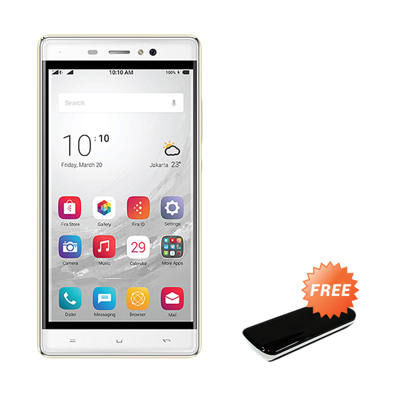Polytron Zap6 Smartphone - White [4G501/2GB] + Free Powerbank