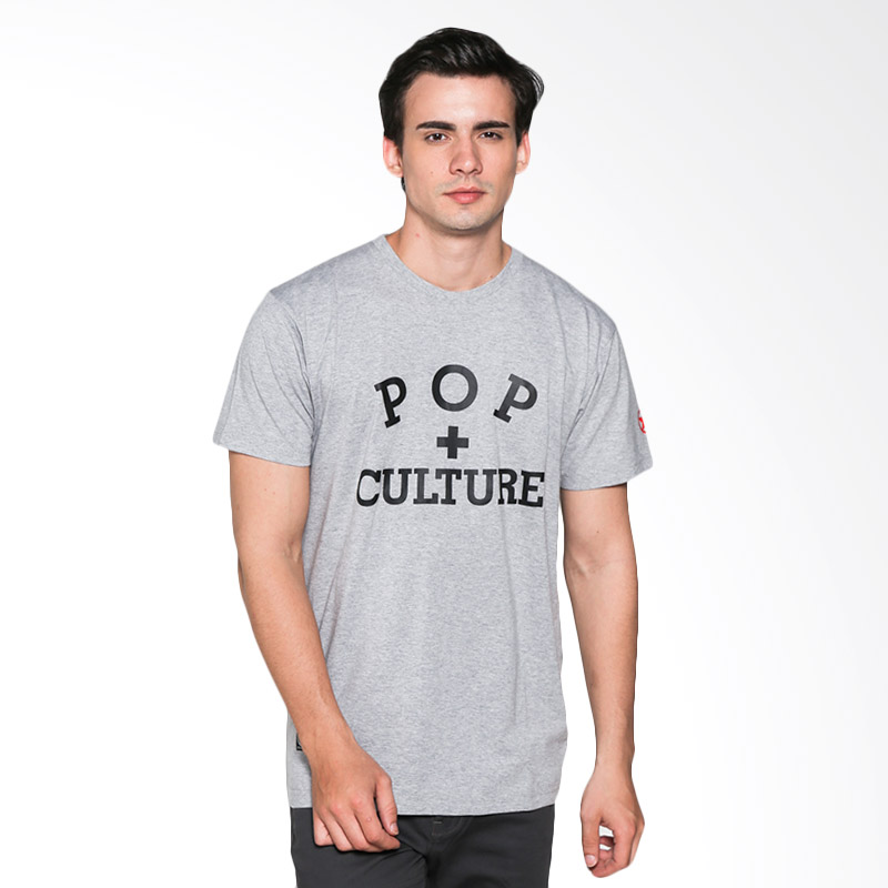 Popculture Plus ST 008 T-shirt Pria - Misty Grey Extra diskon 7% setiap hari Citibank – lebih hemat 10% Extra diskon 5% setiap hari