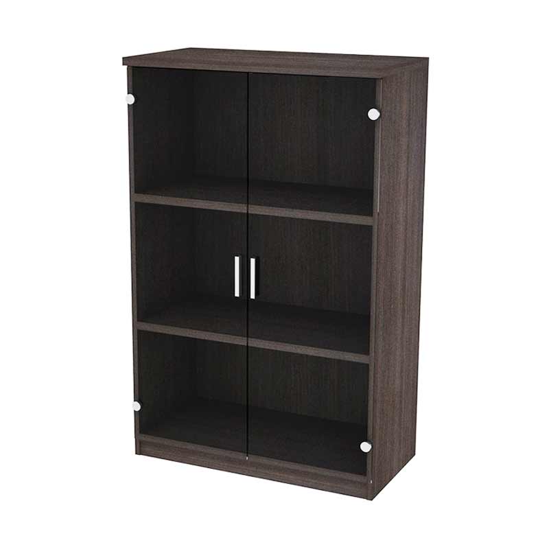 Jual Prissilia Sixteen Cabinet Rak  Minimalis  Dark Oak 