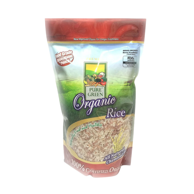 Jual Pure Green Organic Rice Kombinasi Merah Putih [1 kg] di Seller