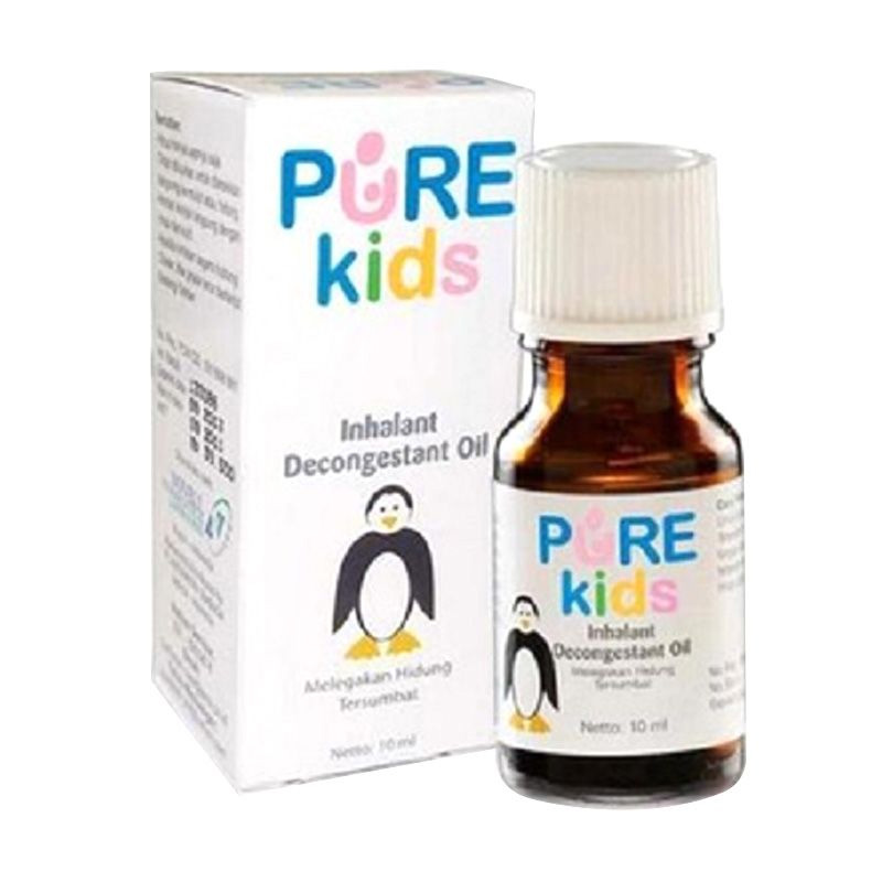Jual Pure Kids Inhalant Decongestant Oil Obat Flu Pelega 