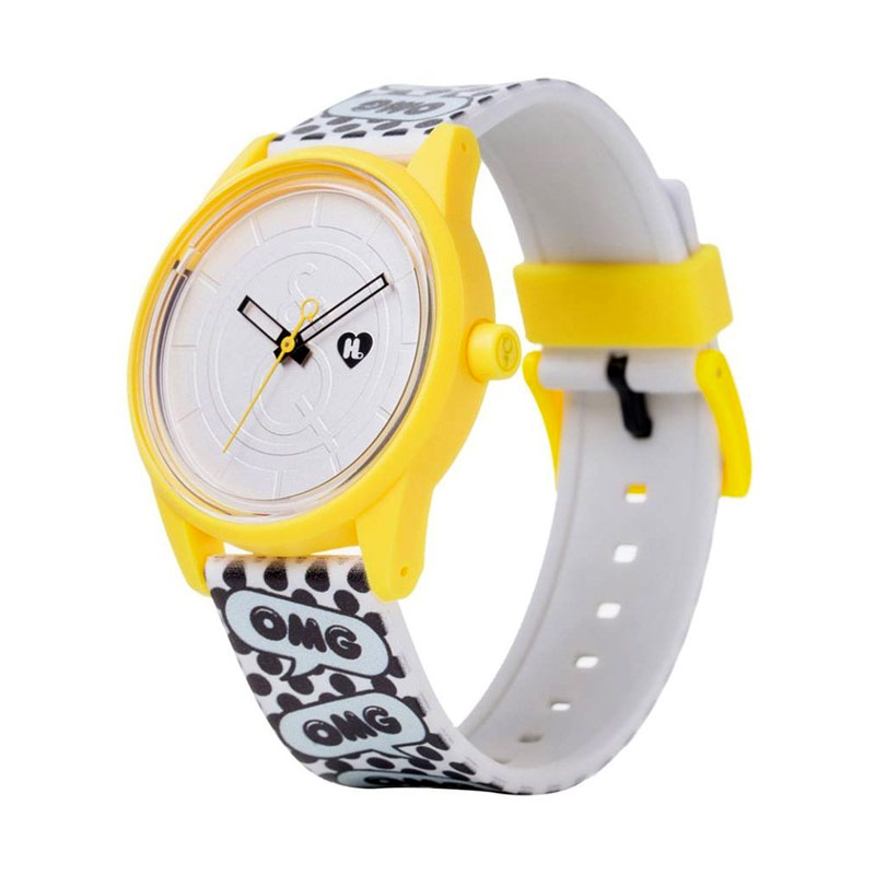 Jual Q Q Smile Solar Harajuku Lovers Gwen Stefani Rp00j5y Jam Tangan Wanita Putih Kuning Terbaru Juli 21 Blibli