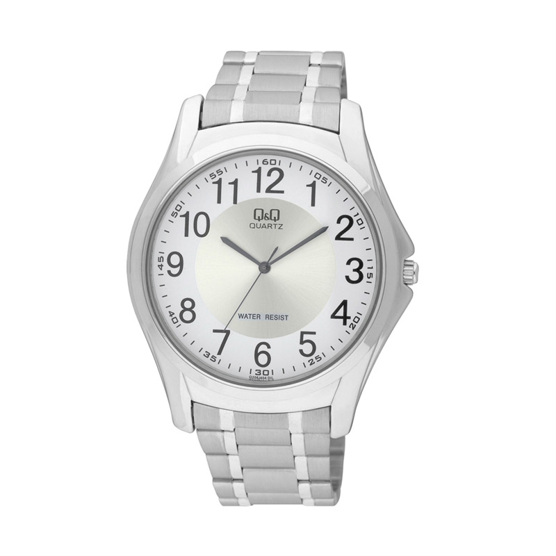 Jual Q&Q Q206J204Y Casual Jam Tangan Pria - White Online 