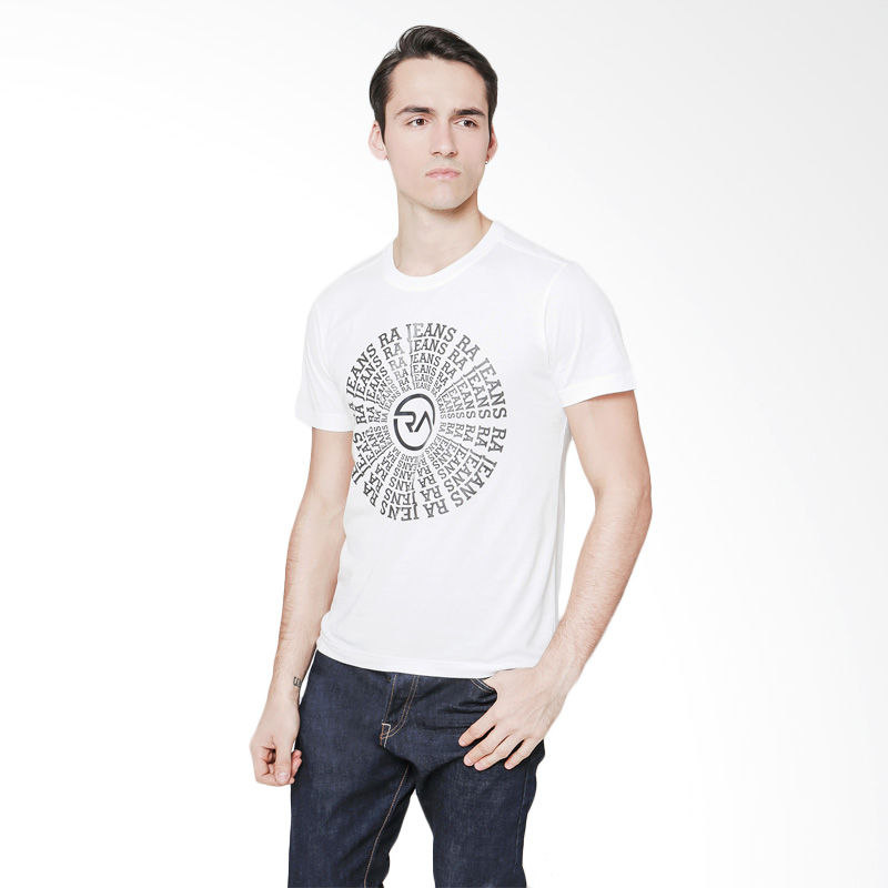 RA Jeans Circle Logo Tee T-Shirt - Putih Extra diskon 7% setiap hari Extra diskon 5% setiap hari Citibank – lebih hemat 10%