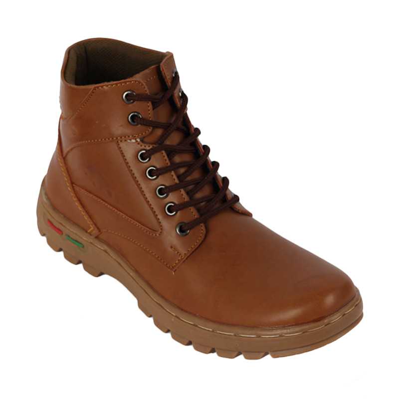 Raindoz Boots RAG5555 High Plain Brown Sepatu Pria