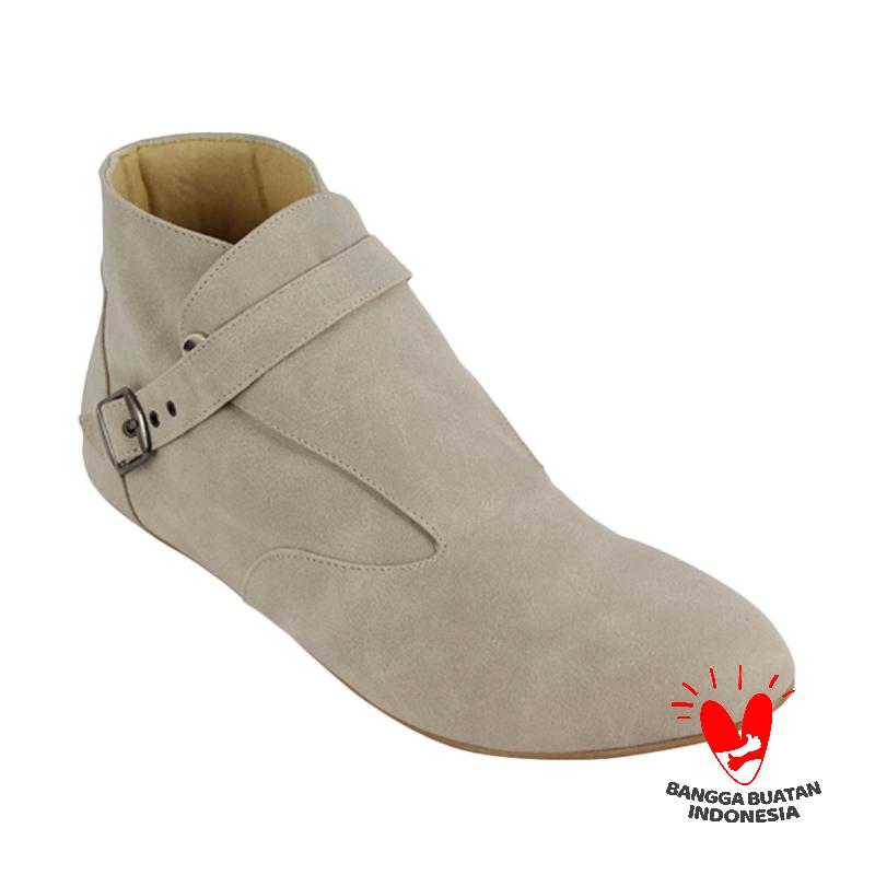 Raindoz Women RAK008 Mid Boots Cream Sepatu Wanita
