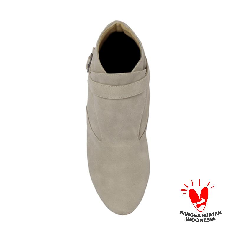 Jual Raindoz Women RAK008 Mid Boots Cream Sepatu Wanita Online - Harga & Kualitas Terjamin | Blibli.com