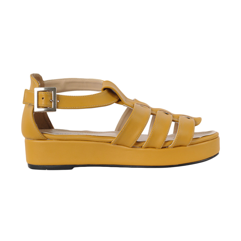 yellow sandals platform