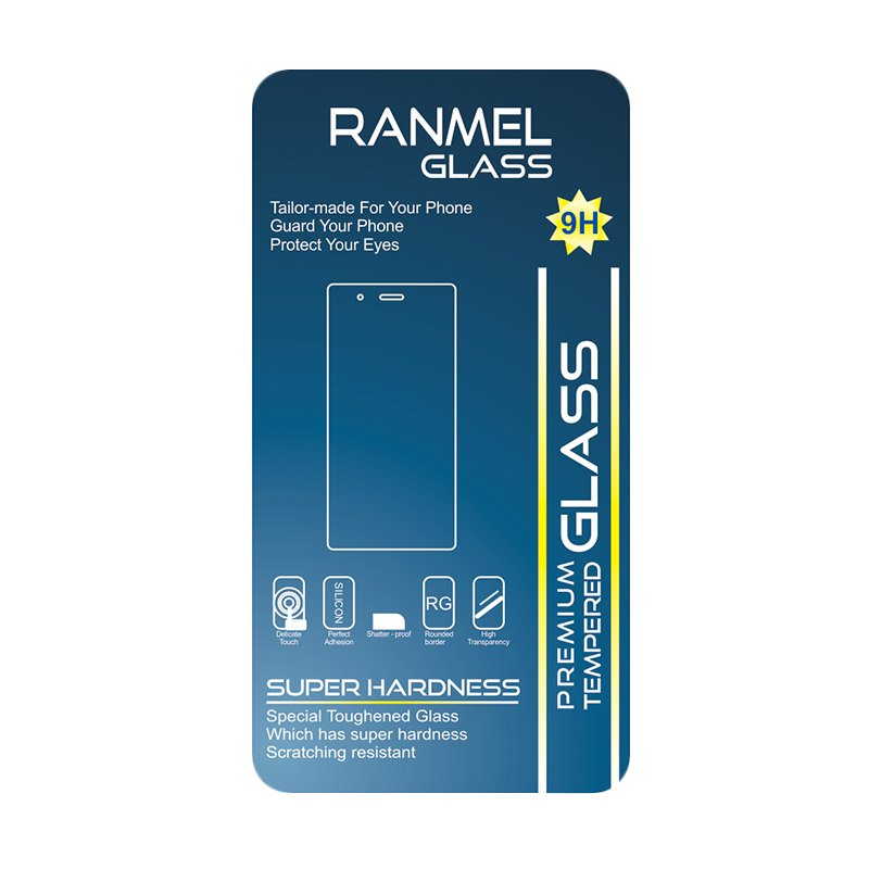 harga Ranmel Glass Anti Gores Tempered Glass Screen Protector for Samsung Galaxy A7 2016 [2.5