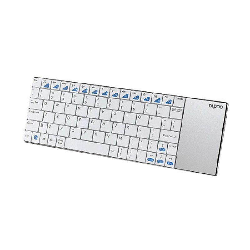 Jual Rapoo Wireless Multimedia TouchPad Keyboard E 2700 Putih di Seller