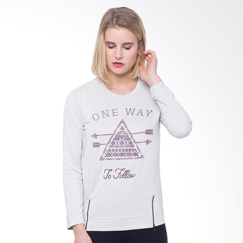 Rave Habbit One Way To Follow Sweater Wanita - Cream