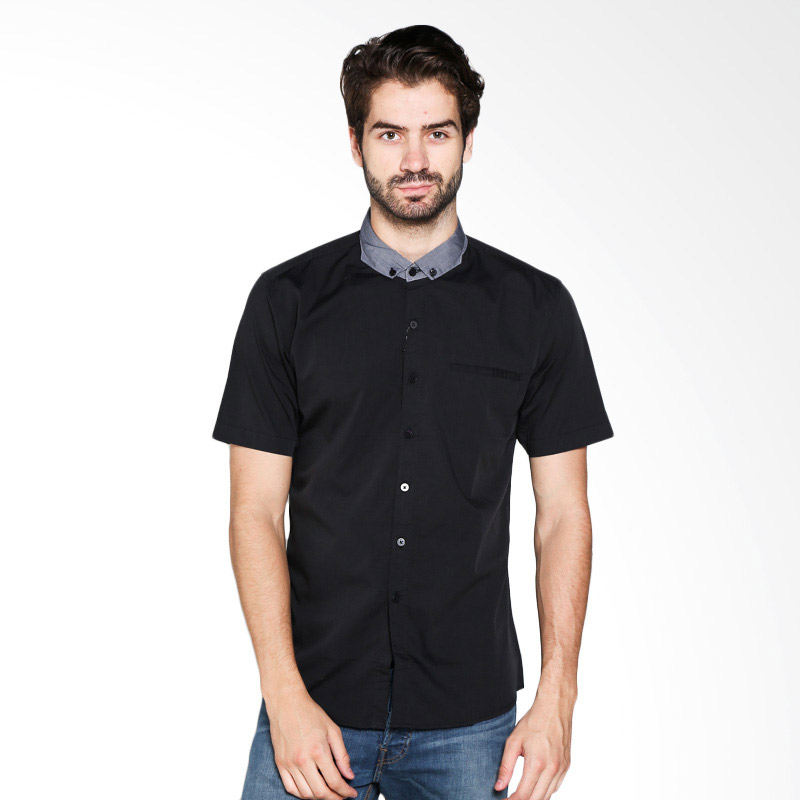 smart casual black shirt