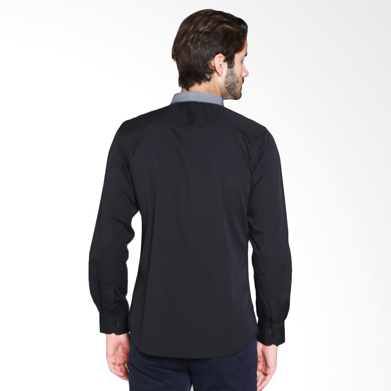 smart casual black shirt
