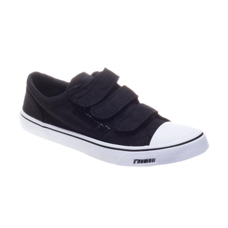 jual rhumell flute velcro black white sepatu sneakers pria jual rhumell flute velcro black white sepatu sneakers pria