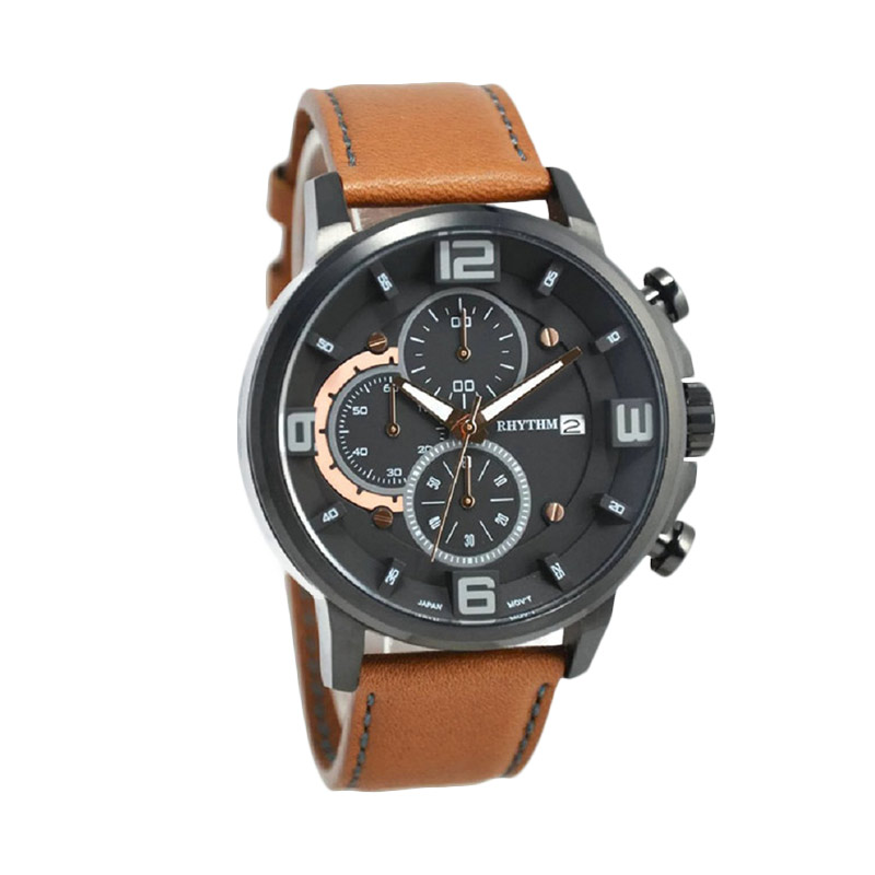 Harga Rhythm I1501S03 Hitam Jam Tangan Pria - PriceNia.com