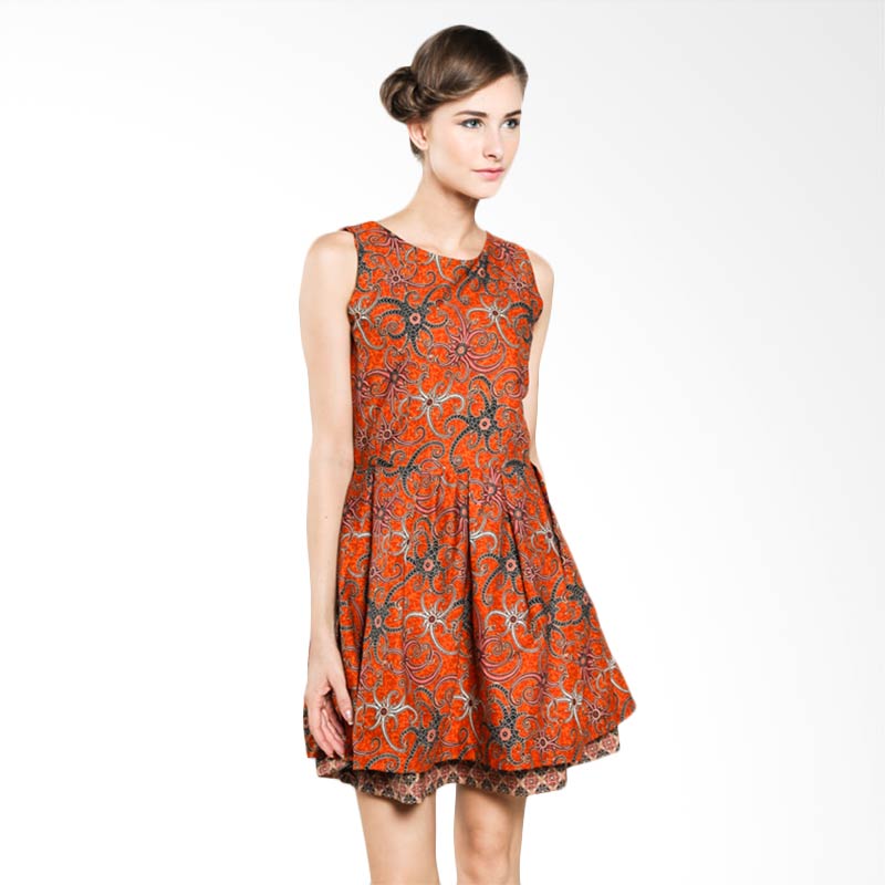 Ratu Dress jual rianty batik dress ratu alma orange 003304019 Ratu Dress jual rianty batik dress ratu alma orange 003304019