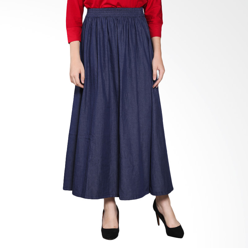 Rodeo Maxi Skirt Denim 55.0630.BLU Bawahan Wanita - Blue