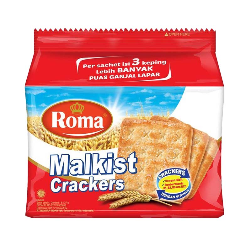 Jual Roma Malkist Crackers [27 g/3 pack] Online - Harga