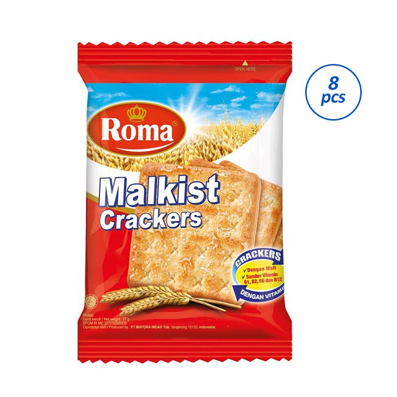 Jual Roma Malkist Crackers [8 Sachet/27 G] Halal Di Seller Toko 25