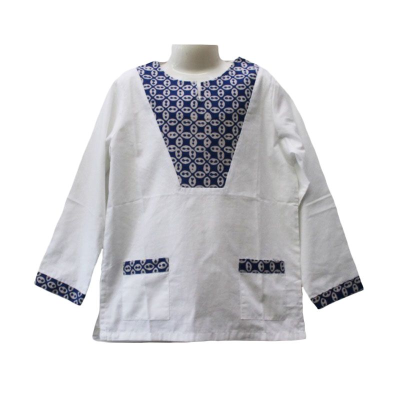 Jual Rumah Voila Kemeja Tangan Panjang Batik White Atasan