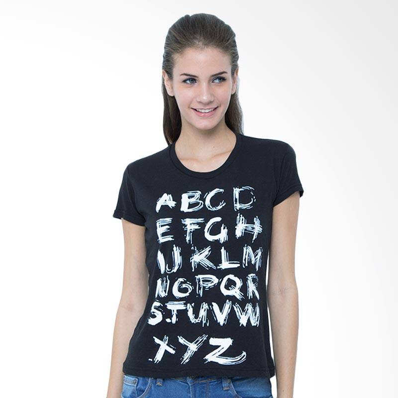 Sabichi Alphabet BC Women T-shirt - Black Extra diskon 7% setiap hari Extra diskon 5% setiap hari Citibank – lebih hemat 10%