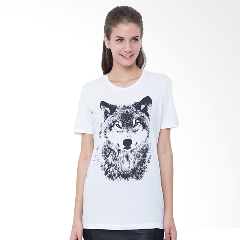 SABICHI Wolf BT T-shirt - White Extra diskon 7% setiap hari Extra diskon 5% setiap hari Citibank – lebih hemat 10%