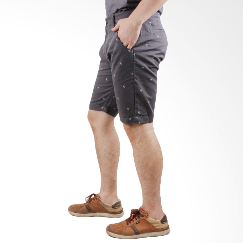 Salt n Pepper Dark Grey Shorts SHA 401 008