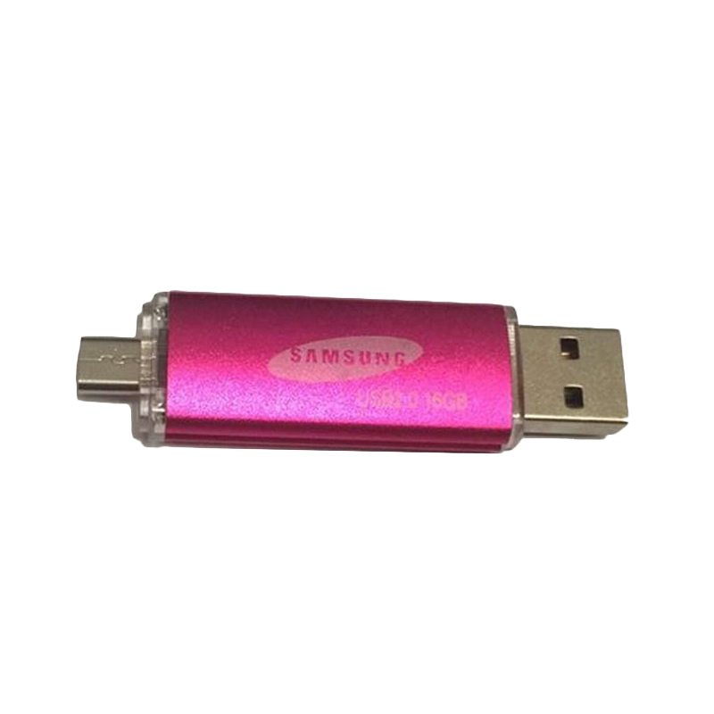Jual Samsung 2in1 Flashdisk - Pink [16 GB/USB 2.0/Micro