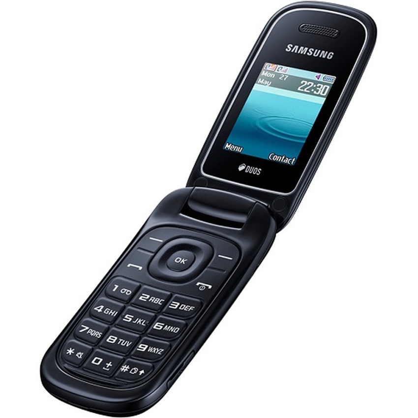  Samsung Caramel E1272 Handphone - Hitam