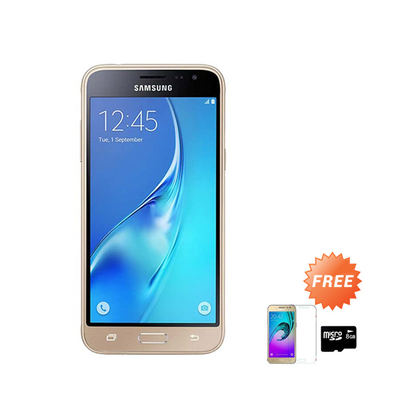 Jual Samsung Galaxy J320 Smartphone - Gold [8 GB] Free