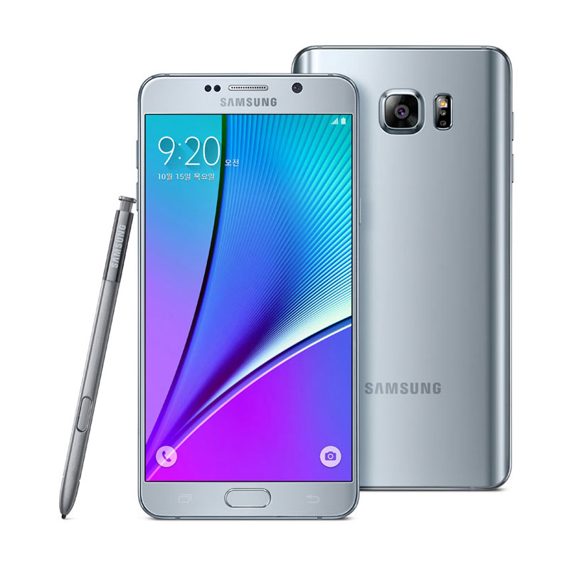 Jual Samsung Galaxy Note 5 Smartphone - Titanium Silver 