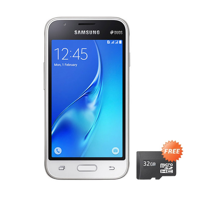 Jual Samsung J1 Mini Duos 2016 J105 Smartphone - White 