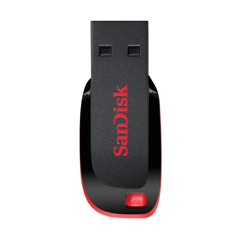 Jual Sandisk Cruzer Blade CZ-50 Flashdisk - Black Red [32 GB] di Seller