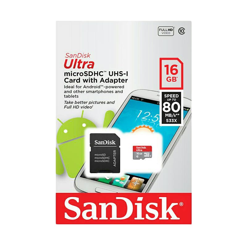 Jual Sandisk Original MicroSD Memory Card [16 GB] Murah