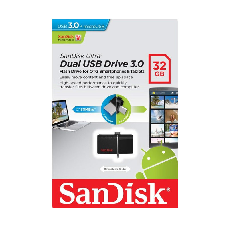 jual sandisk ultra dual otg flashdisk usb 3 0 32 gb jual sandisk ultra dual otg flashdisk usb 3 0 32 gb
