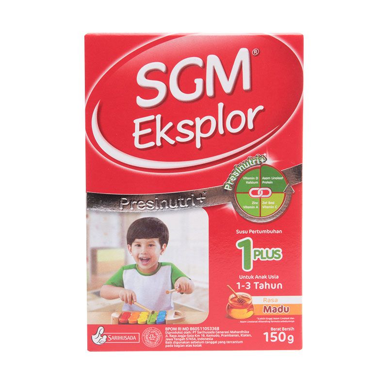 jual sgm eksplor 1 presinutri madu formula 150gr jual sgm eksplor 1 presinutri madu formula 150gr