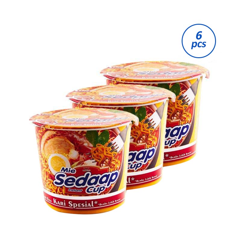 Jual WHS - Sedaap Mie Kari Spesial Cup Makanan Instan [79 gr/6 Pcs