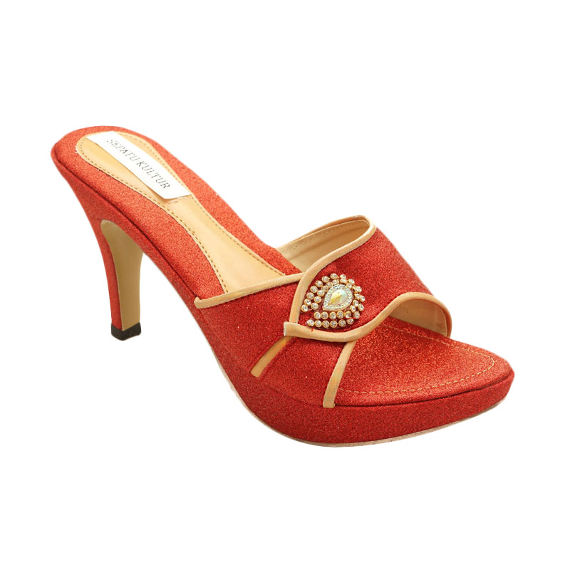 Sepatu Kultur Kendall Sandal Heels - Glamour Red