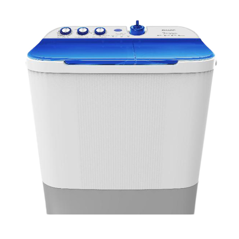 Jual Sharp EST871DMBL Twin Tub Washing Machine Blue Cover [8.5 kg