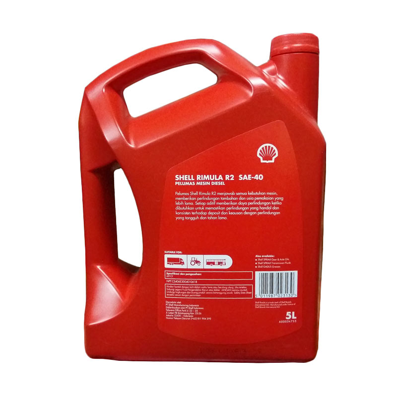 Promo Shell Rimula R2 Sae-40 - Pelumas Oli Mesin Mobil Diesel [5 Liter ...