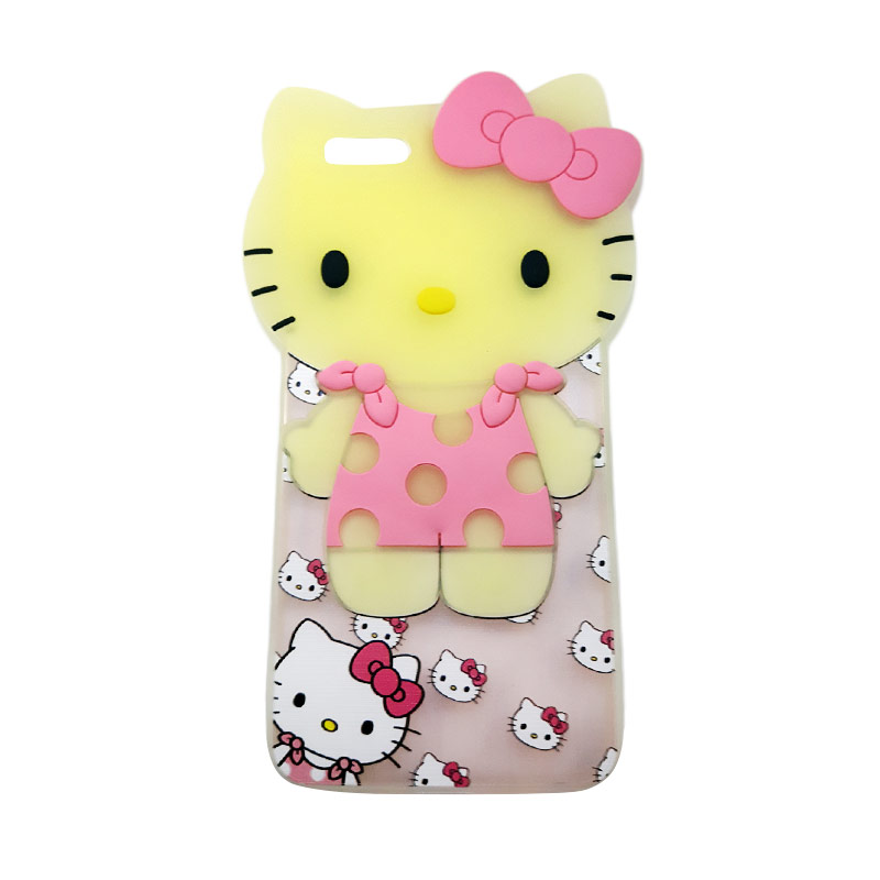 jual silicon glow kartun karakter hellokitty 3d softcase jual silicon glow kartun karakter hellokitty 3d softcase