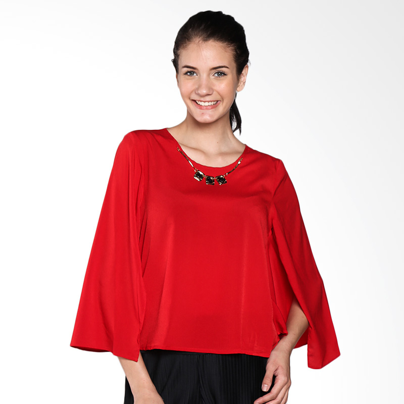 Simplicity Long Sleeve 32FE41509 Blouse - Red