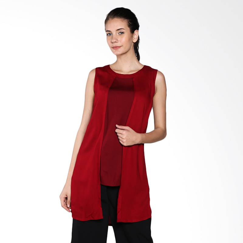 Simplicity Sleeveless Blouse 32BE21604 - Red