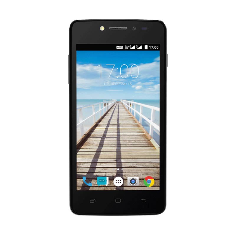 Smartfren Andromax E2 Volte Smartphone - Hitam [LTE/1GB/8GB/Dual Kamera]