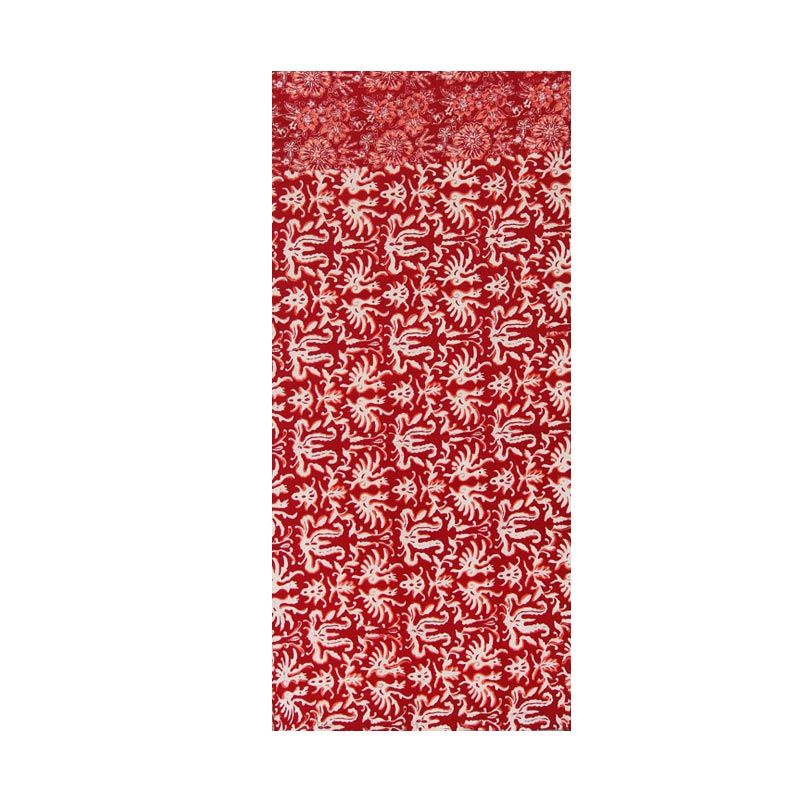 Smesco Trade Batik Cap Prima Katun Merah Kain Batik