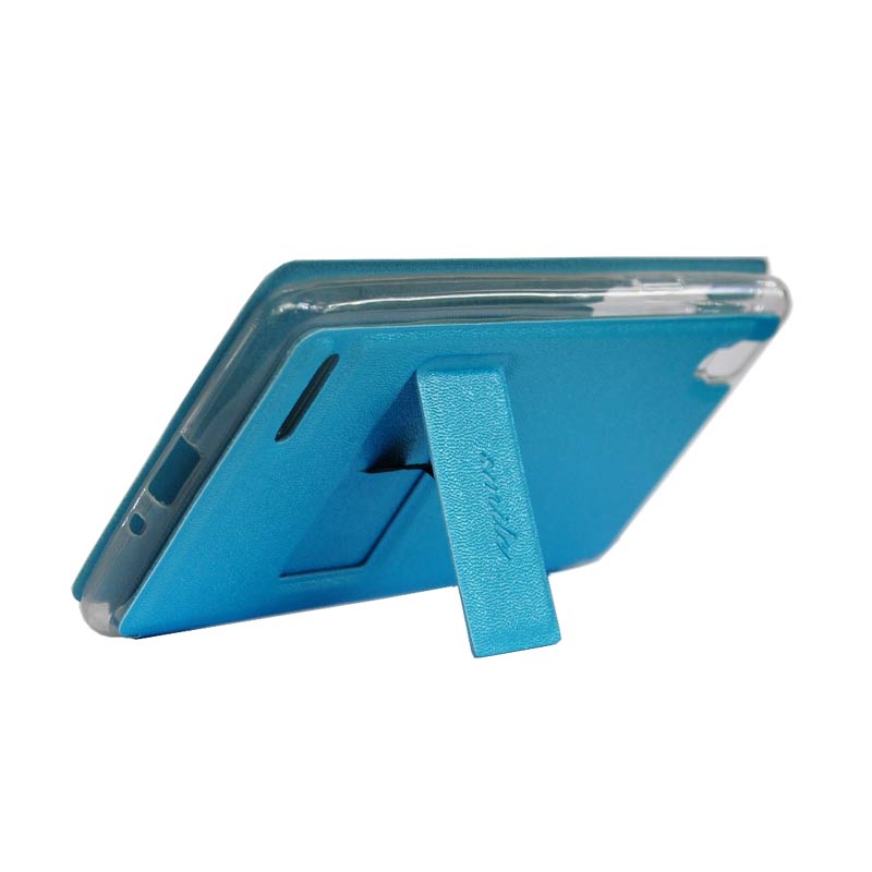 Harga Jual SMILE Flip Cover Casing for Vivo Y35 - Biru Muda Terbaru