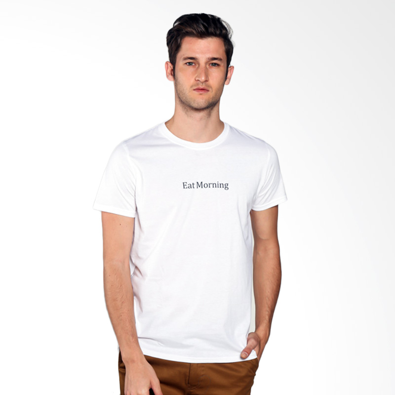 Snaaks Eat Morning E Man T-shirt - White Extra diskon 7% setiap hari Extra diskon 5% setiap hari Citibank – lebih hemat 10%