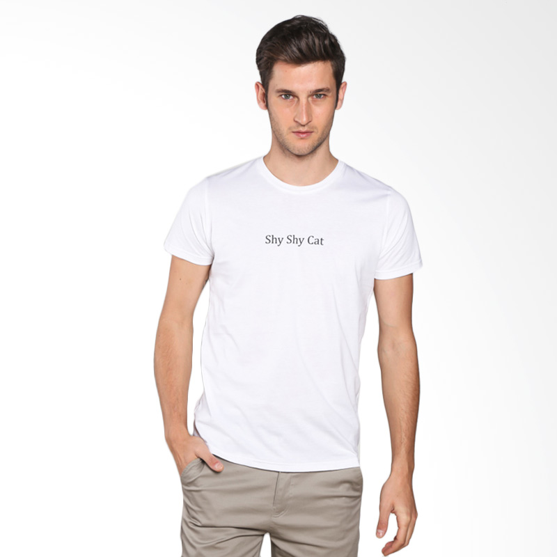 Snaaks Shy Shy Cat SS Man T-shirt - White Extra diskon 7% setiap hari Extra diskon 5% setiap hari Citibank – lebih hemat 10%